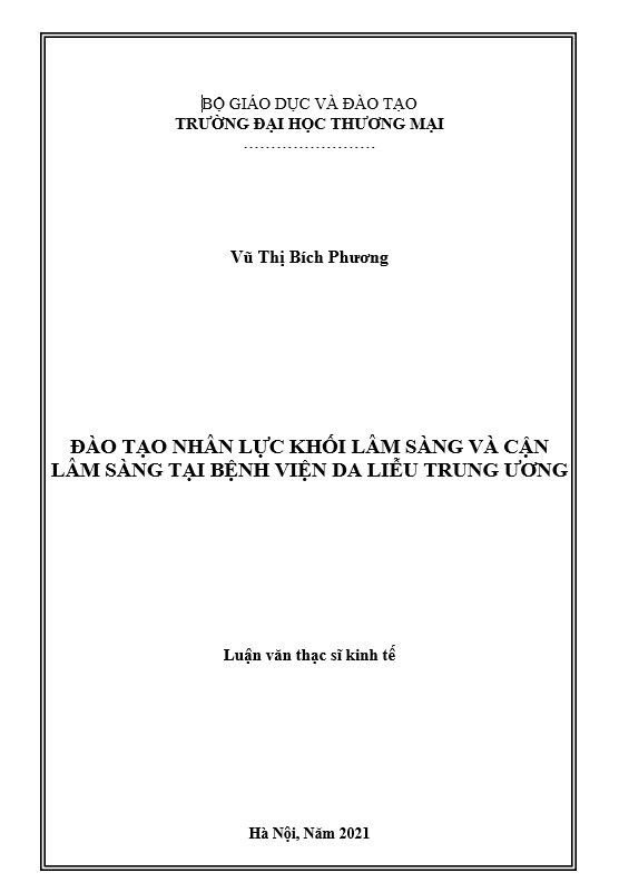 Đào tạo nhân lực khối lâm sàng và cận lâm sàng tại Bệnh viện Da liễu Trung ương